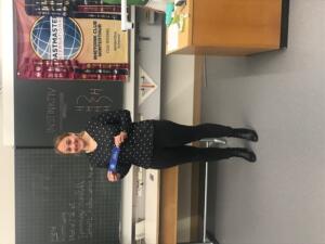 Katja feiert das erreichte Level 2